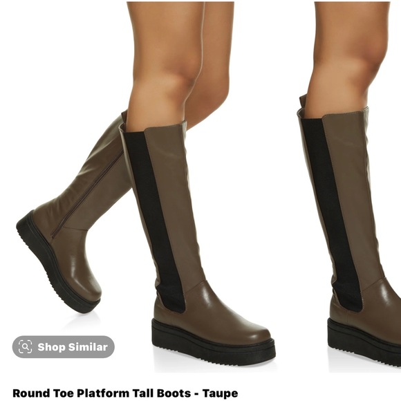 Tall platform boot. - Picture 2 of 6